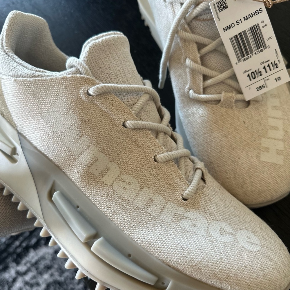 Adidas Pharrell NMD S1 MAHBS Humanrace Mahbs Oatmeal Men's Size 10.5 - Picture 7 of 10